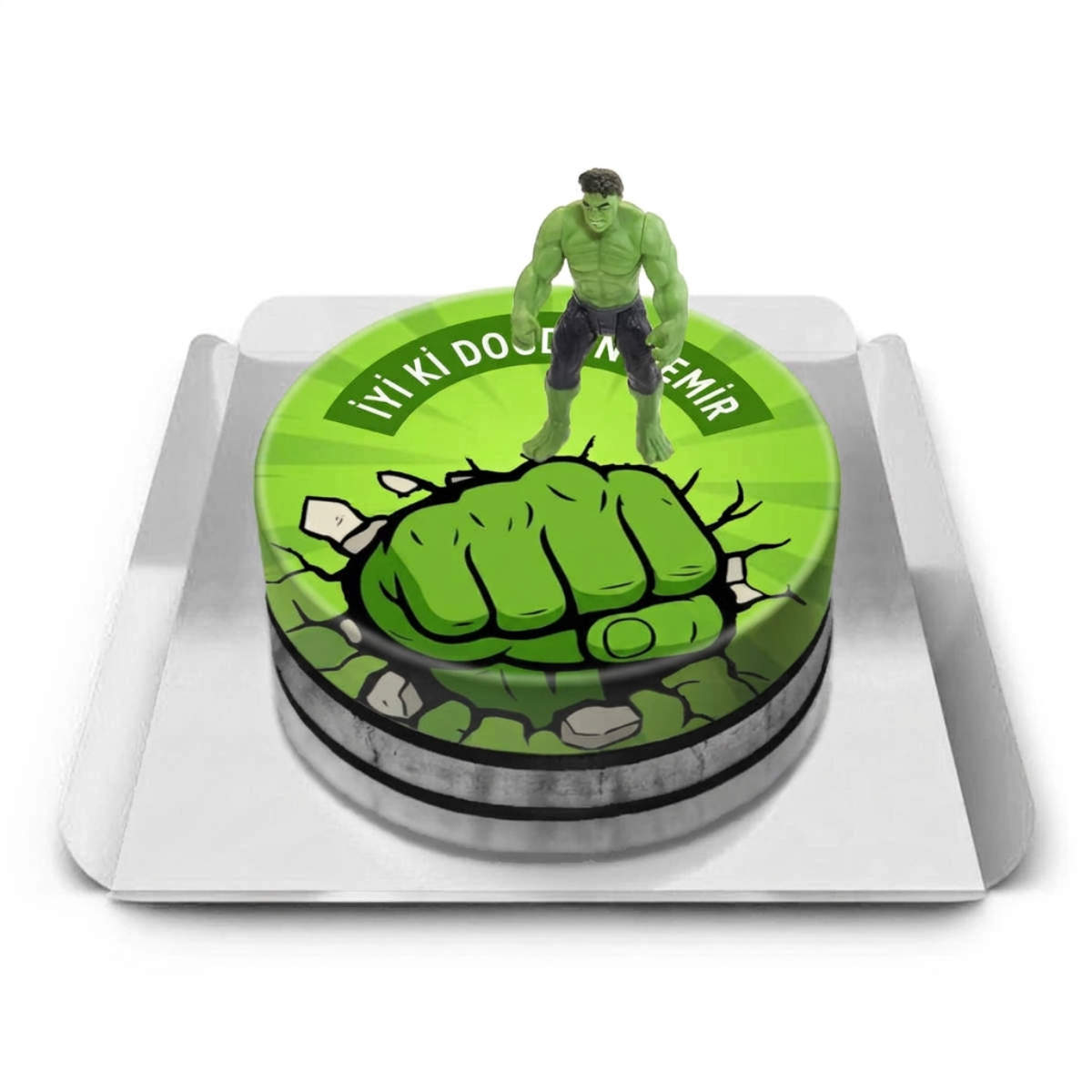 Hulk Oyuncaklı Pasta