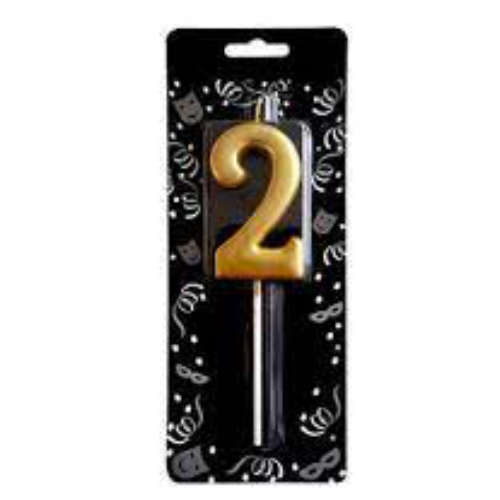 2 Rakamlı Gold Mum