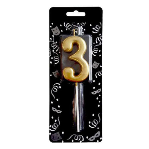 3 Rakamlı Gold Mum