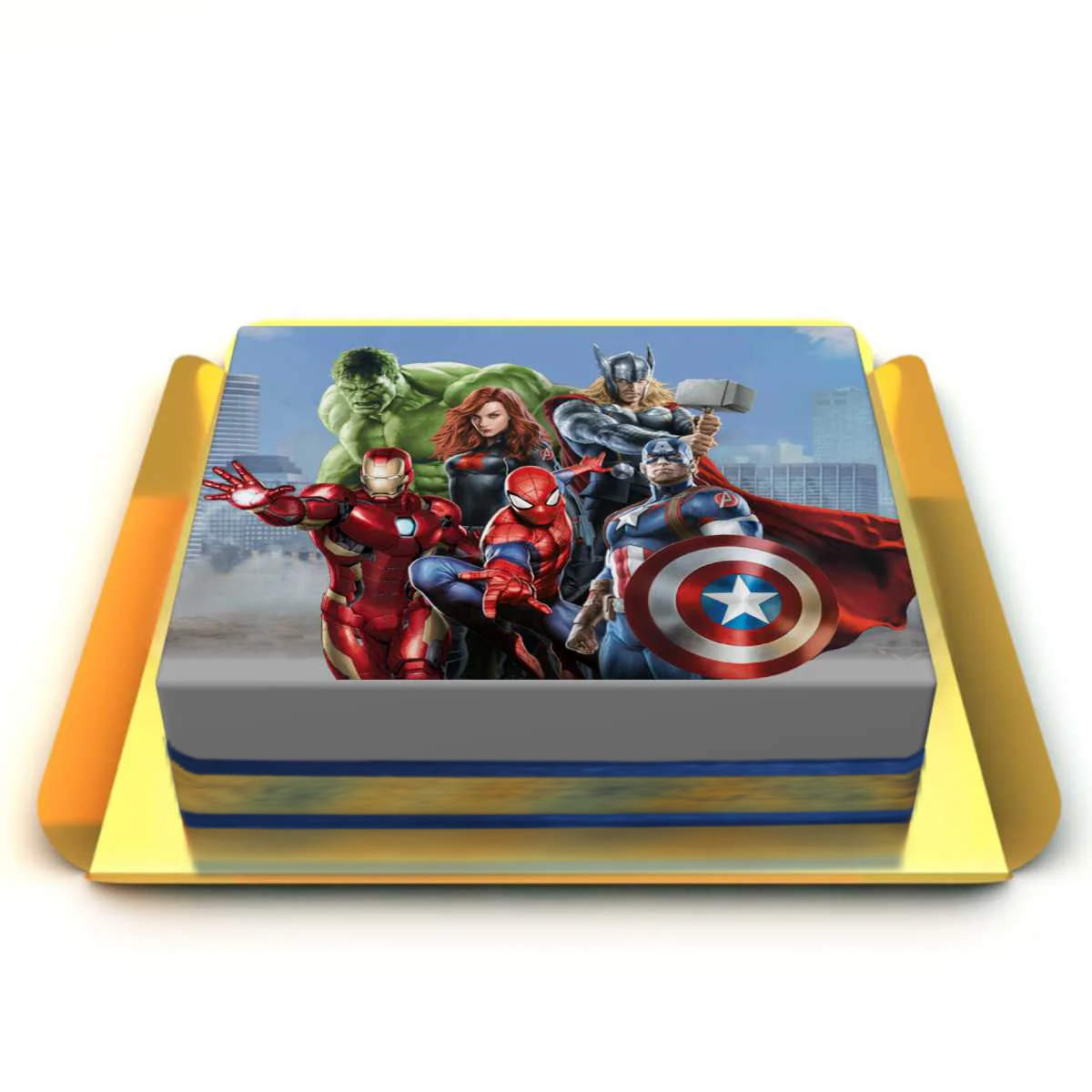 Avengers Baskılı Pasta