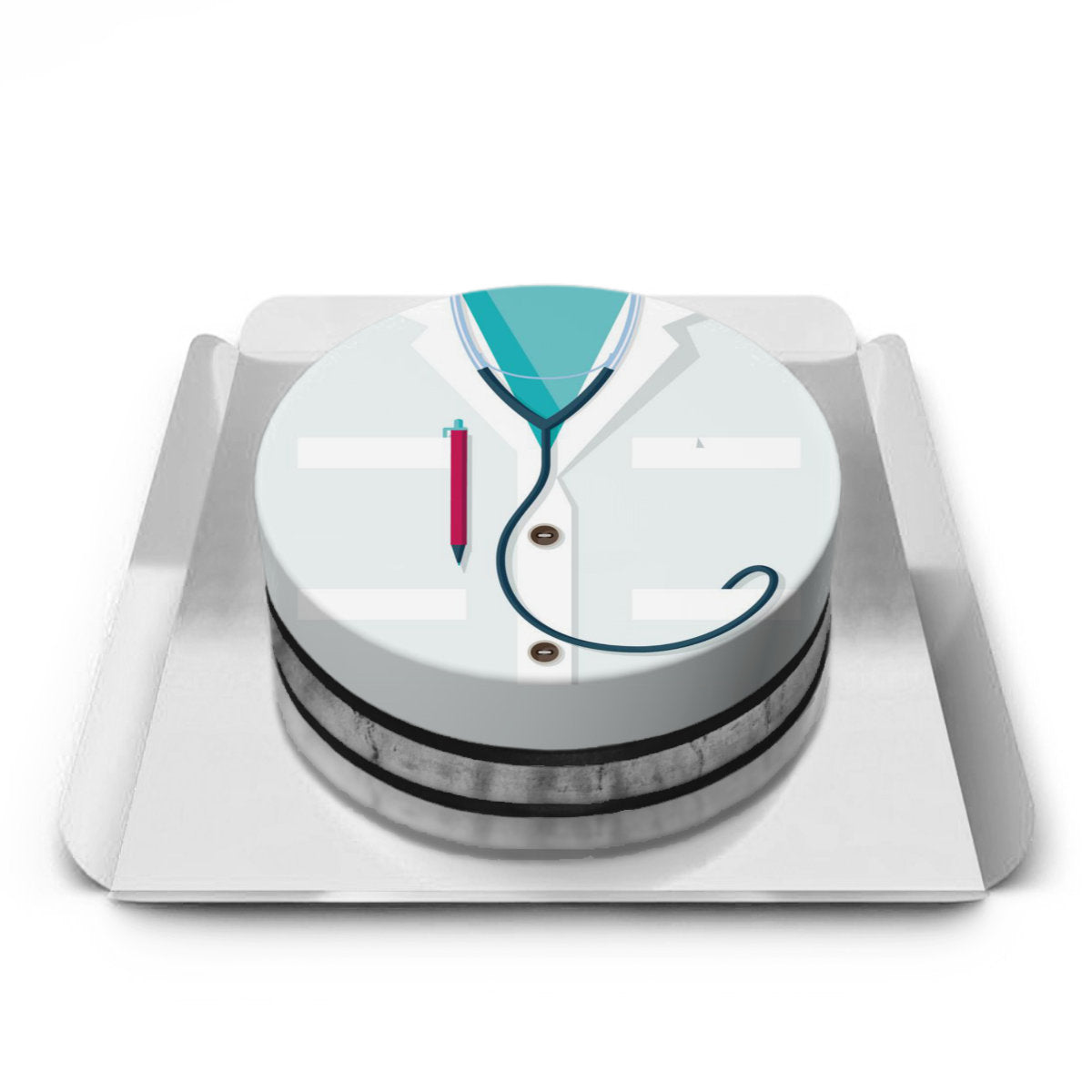 Doktor kostümü pastası