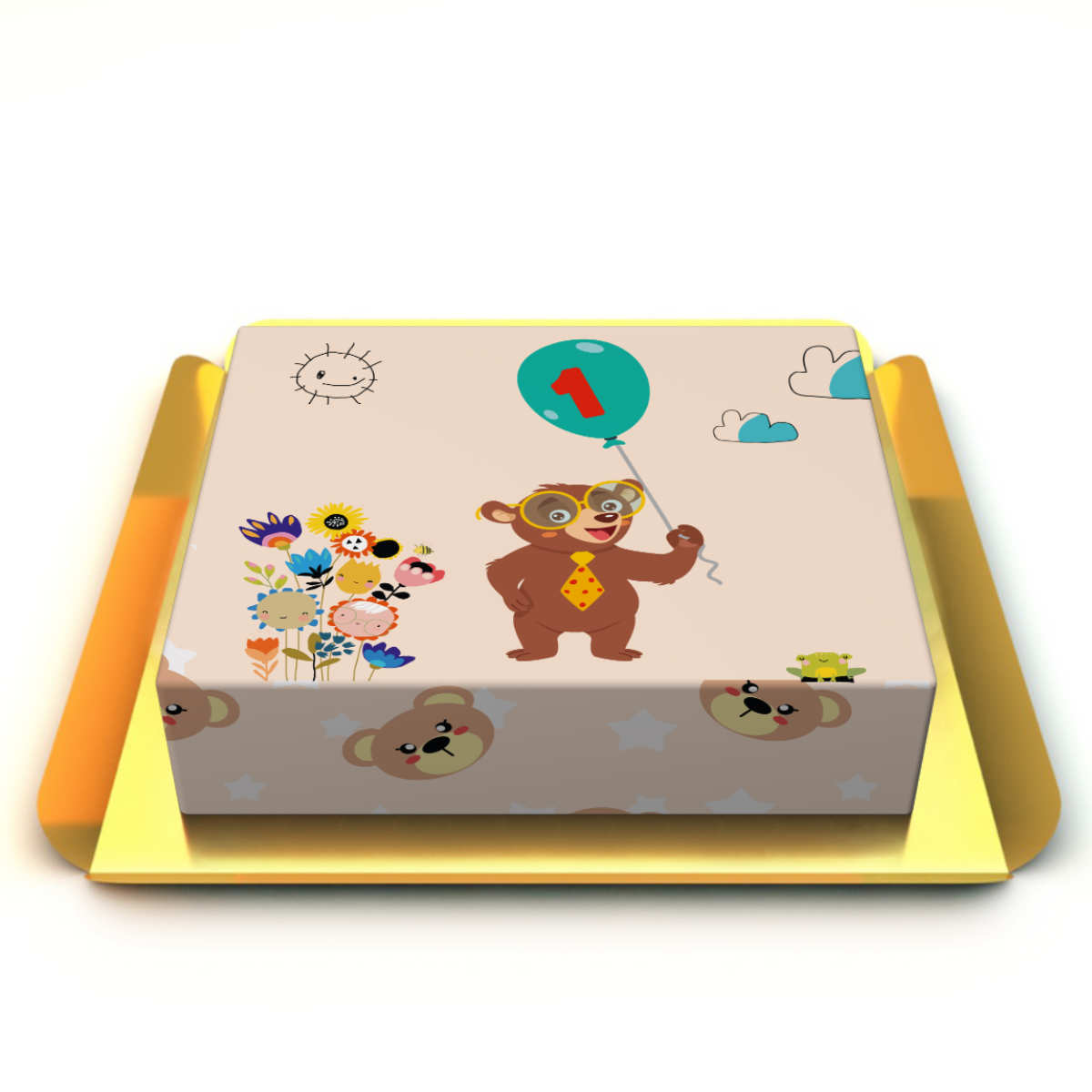 1 yaş bebek pastası