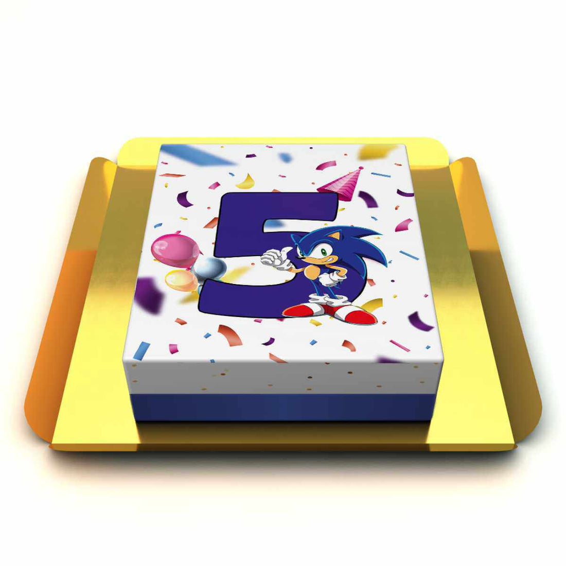 Kirpi Sonic 5 Rakamlı Pasta