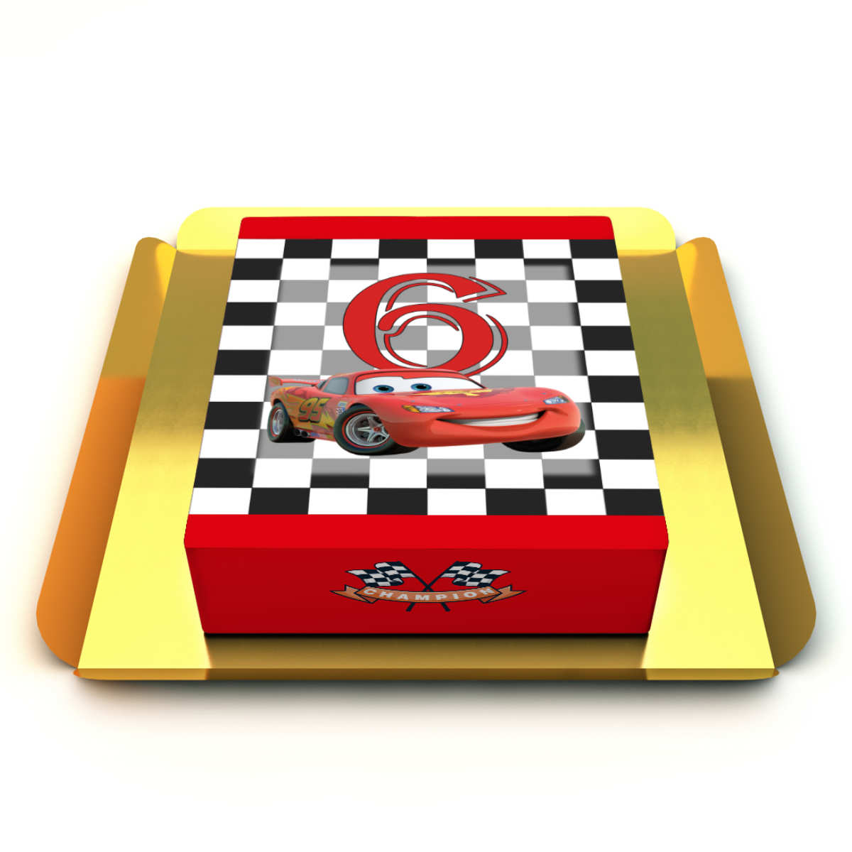 6 yaş şimşek mcqueen çocuk pastası