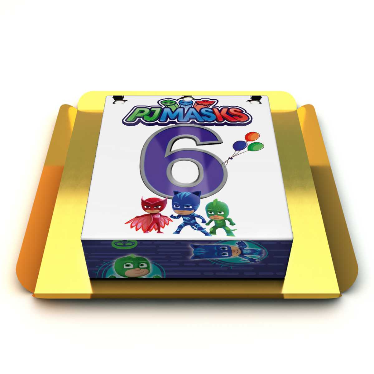 Pj masks 6 yaş pastası