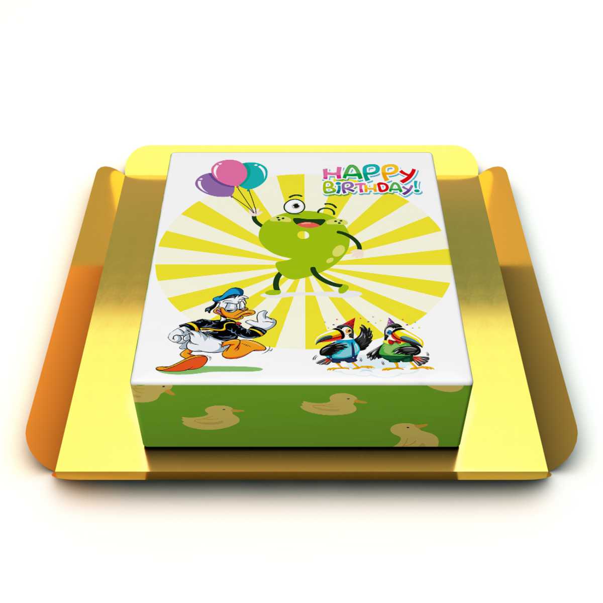 9 Yaş Donald Duck Pastası