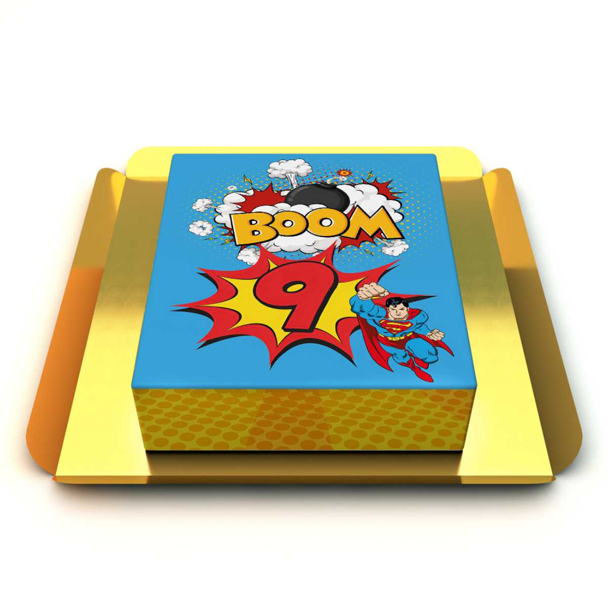 9 rakamlı süpermen pastası