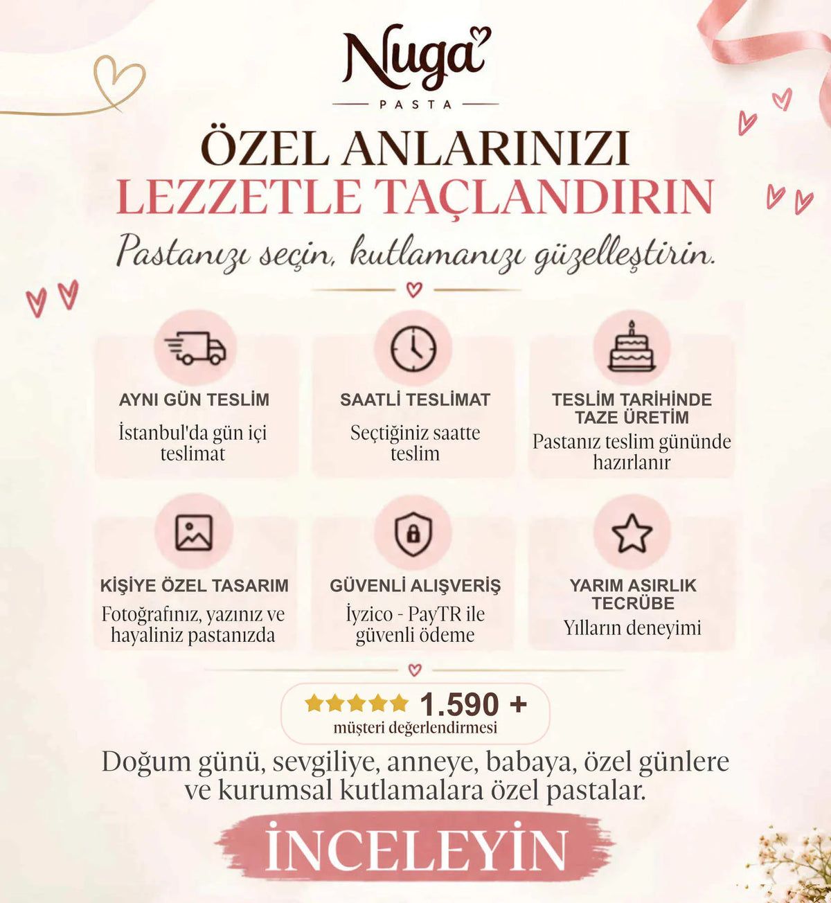 Doğum günü kutlama pastası