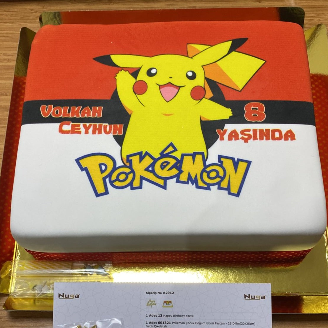 Pokemon Çocuk Doğum Günü Pastası