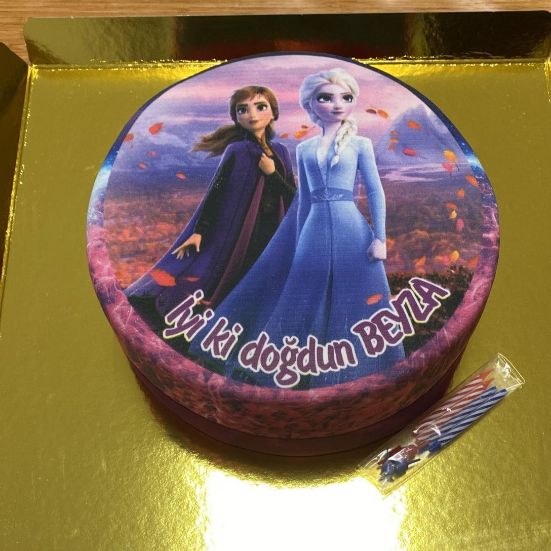 Elsa Ve Anna Prenses Pastası
