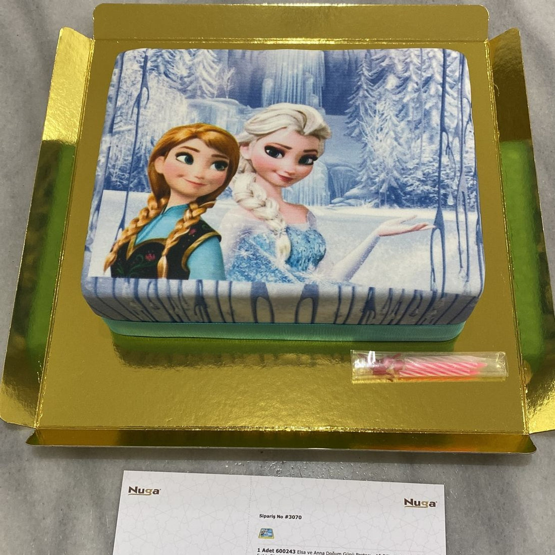Elsa Ve Anna Doğum Günü Pastası