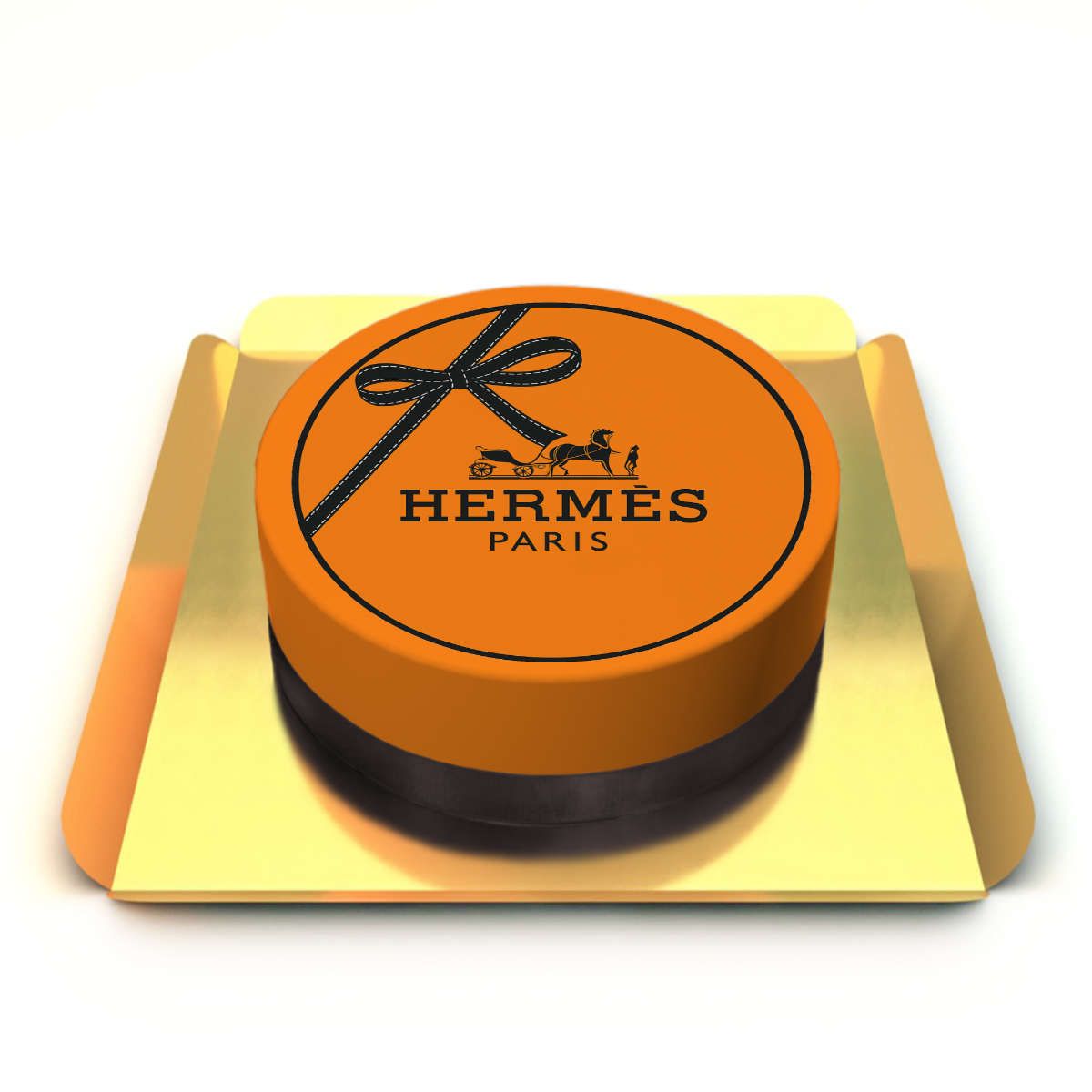 Lüks marka temalı butik pasta