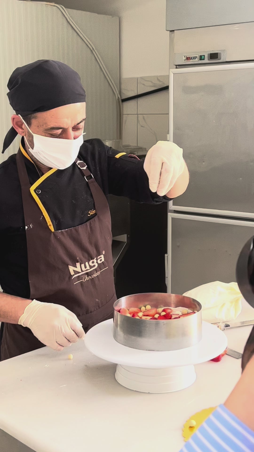 Pembe Yazılı Pasta