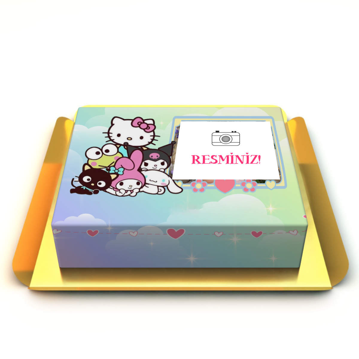 Kişiye Özel Sanrio Karakterli Pasta