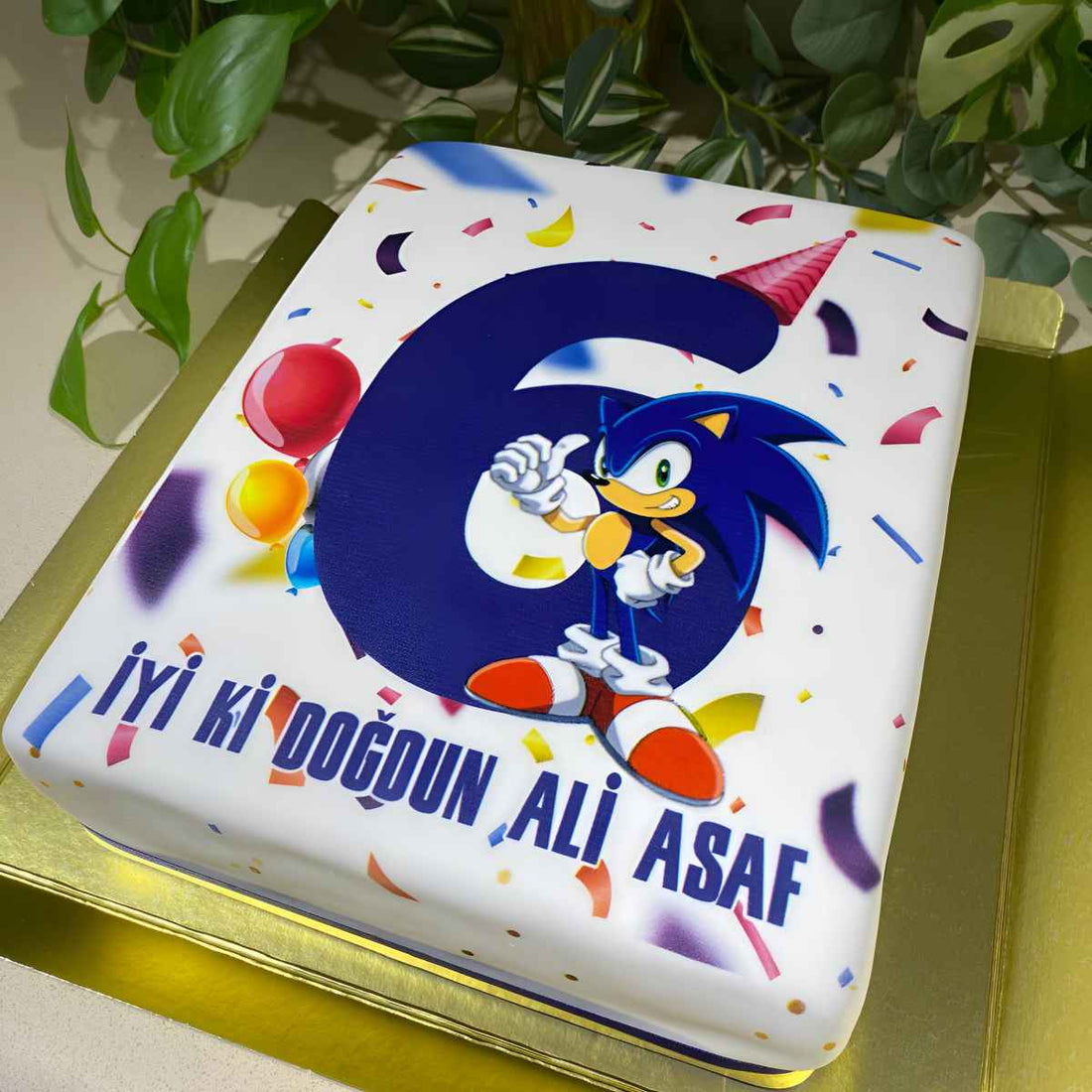 Kirpi Sonic Rakamlı Pasta