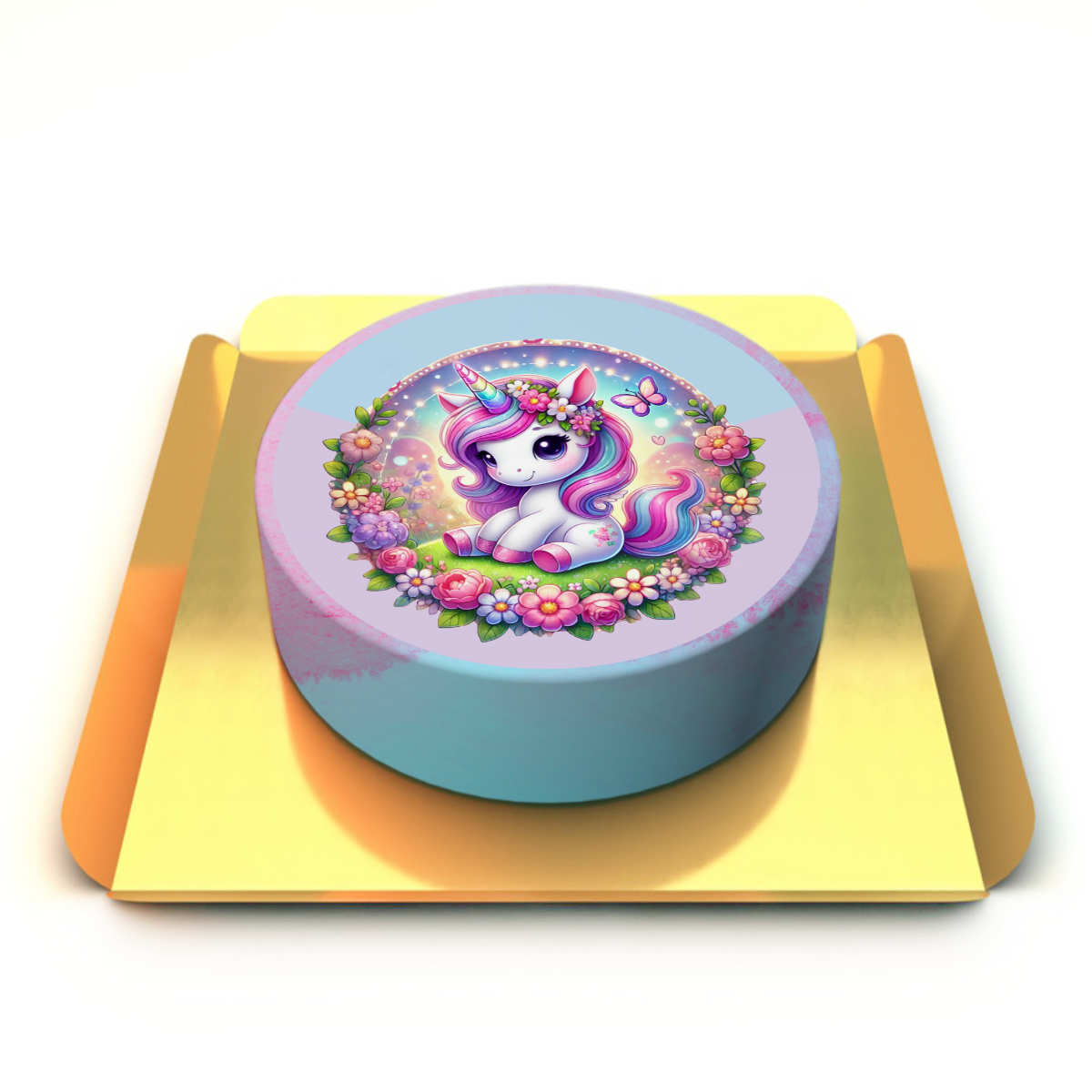 Unicorn Temalı Kız Çocuk Pasta