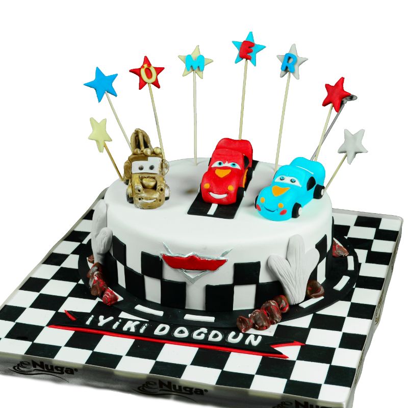 Şimşek Mcqueen Doğum Günü Pasta