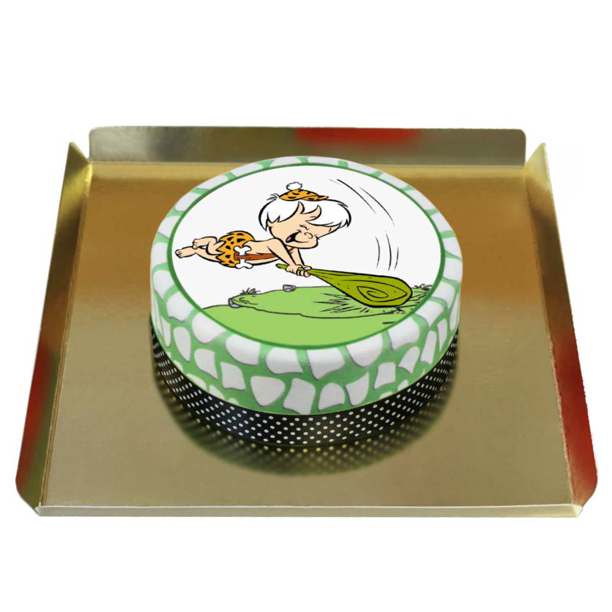 Taş Devri Bambam Doğum Günü Pastası