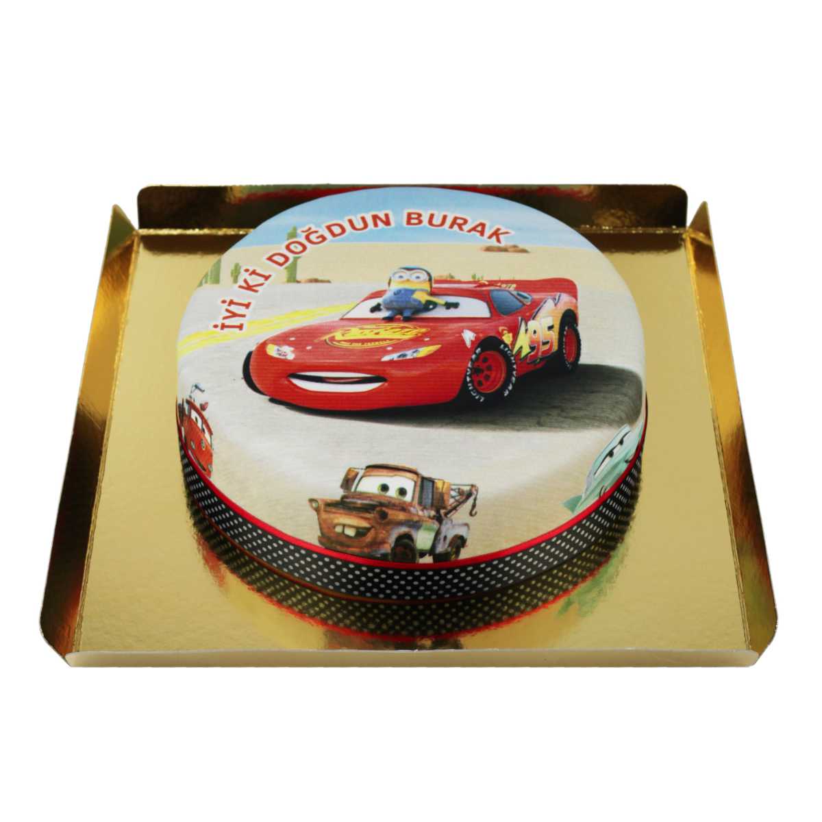 Şimşek Mcqueen Doğum Günü Pastası