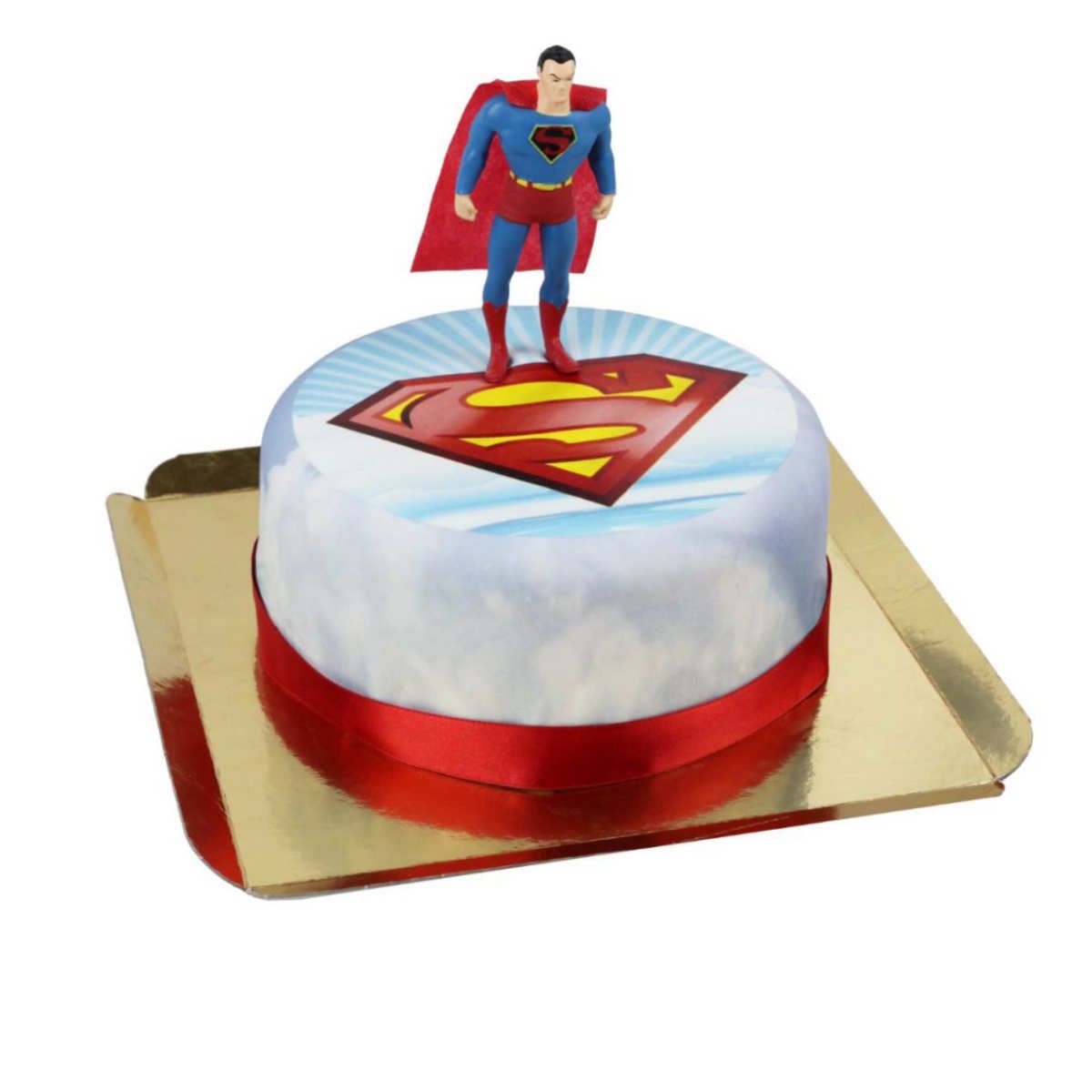 Superman Oyuncaklı Doğum Günü Pastası