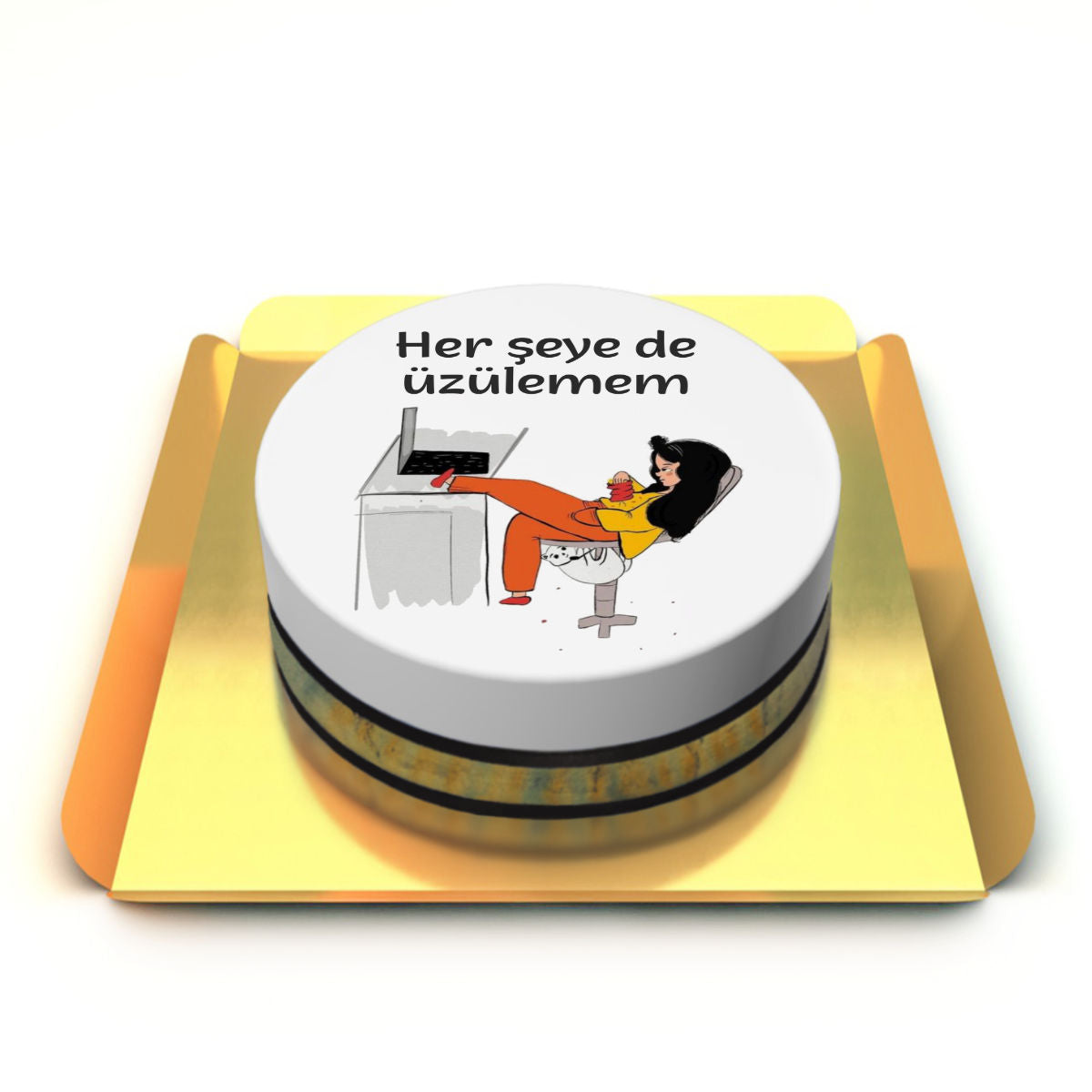 Yazılı Tasarım Pasta