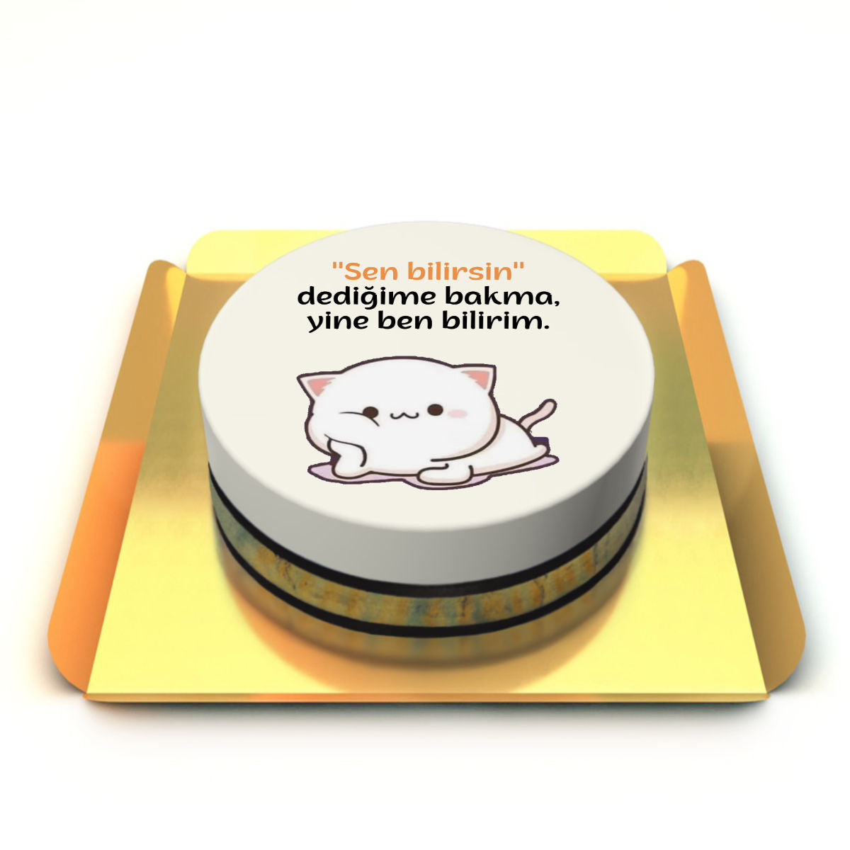 Duygularınızı Anlatan Yazılı Pasta