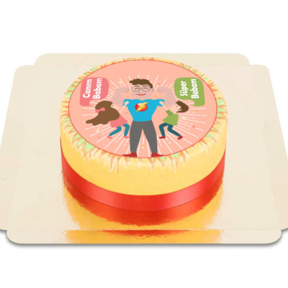 Süper Babam Doğum Günü Pastası