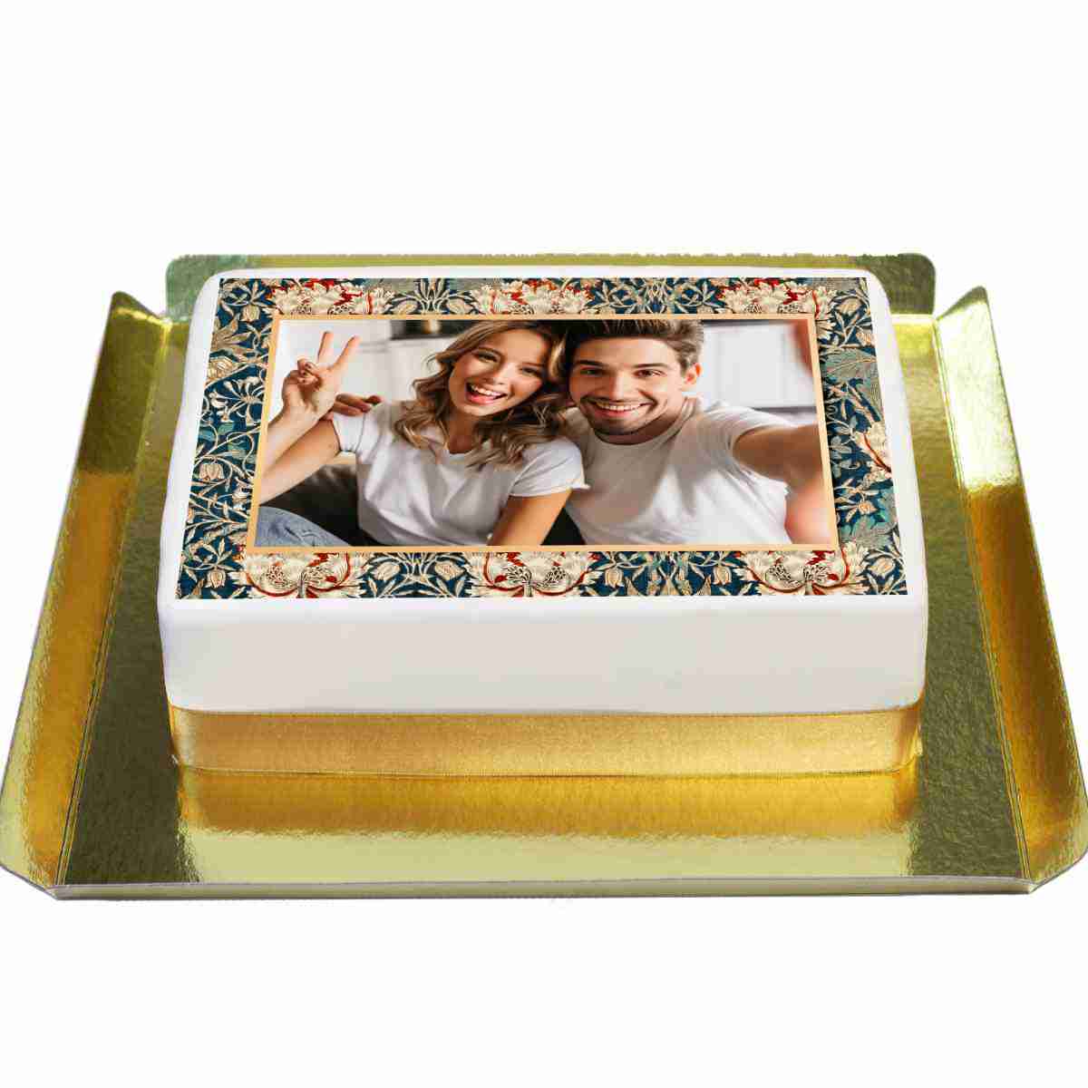 Otantik Çerçeve Resimli Pasta