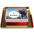 Spiderman resimli doğum günü pastası