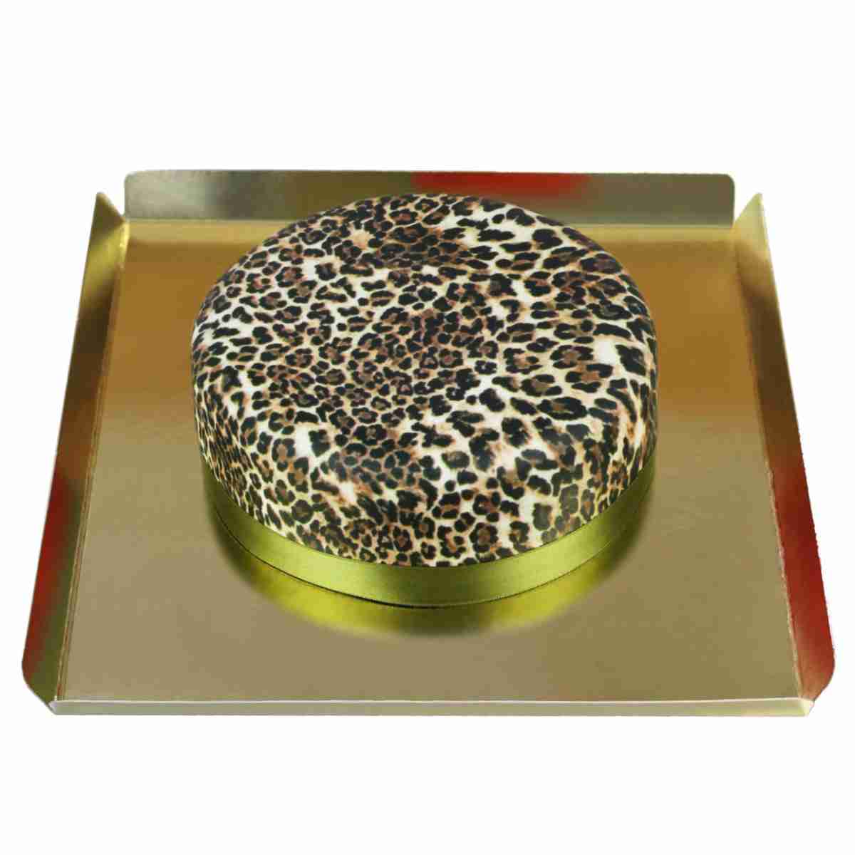 Leopar tasarım pasta
