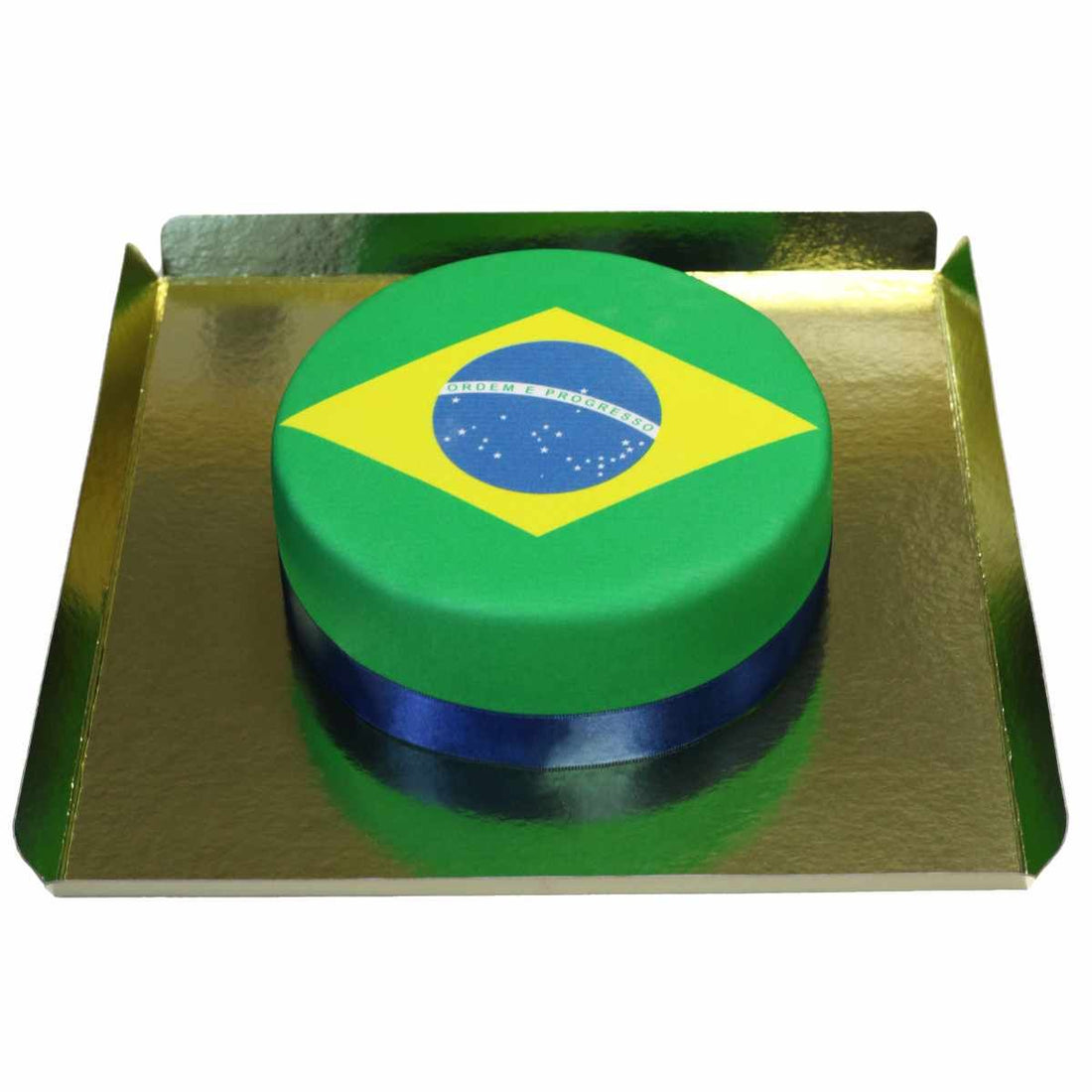 Brezilya Bayrağı Kutlama Pastası