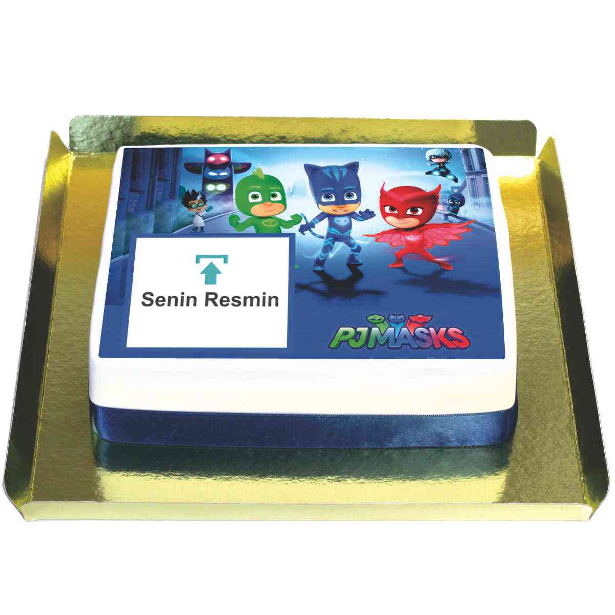 Pj Masks Temalı Resimli Pasta