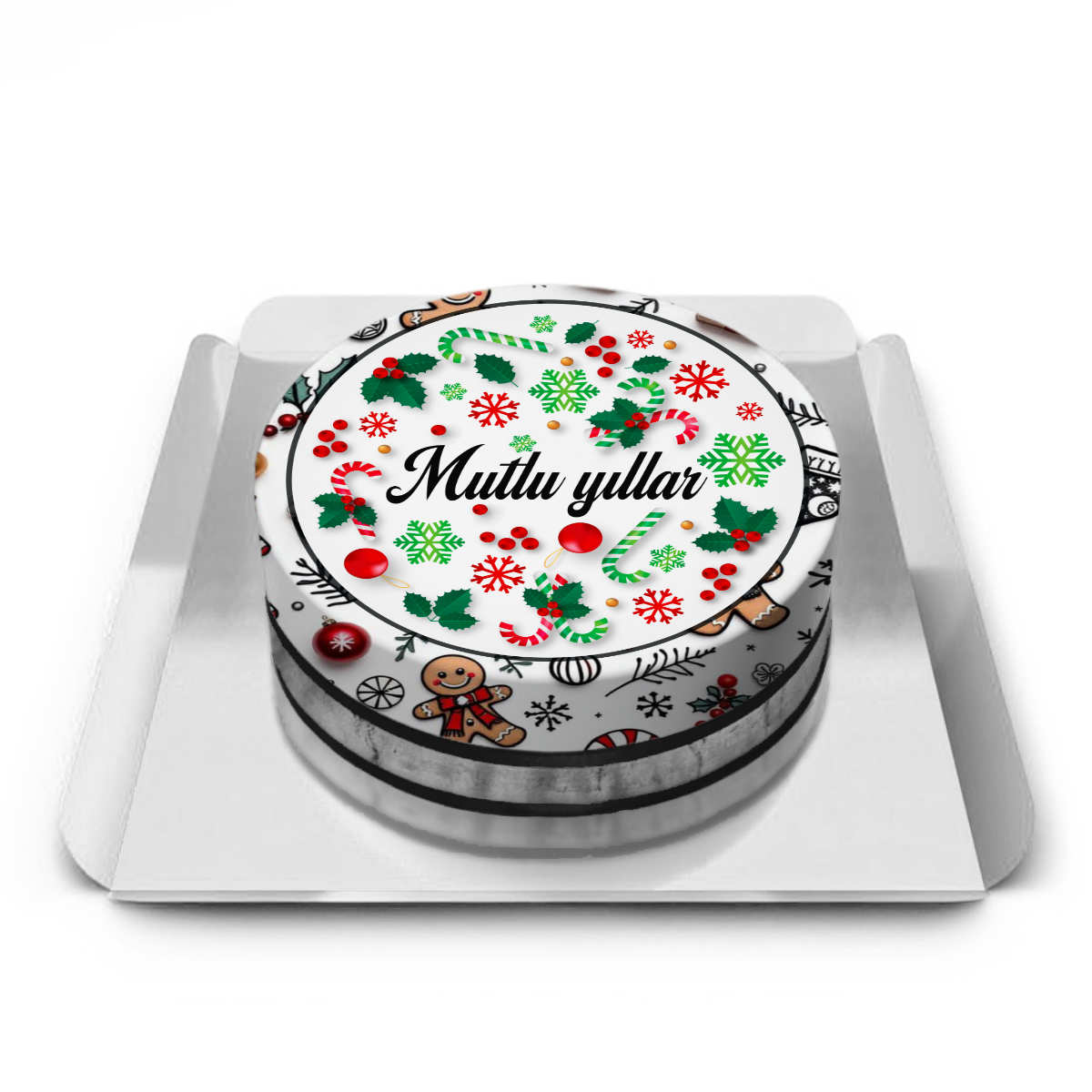 Resimli Yılbaşı Pastası 