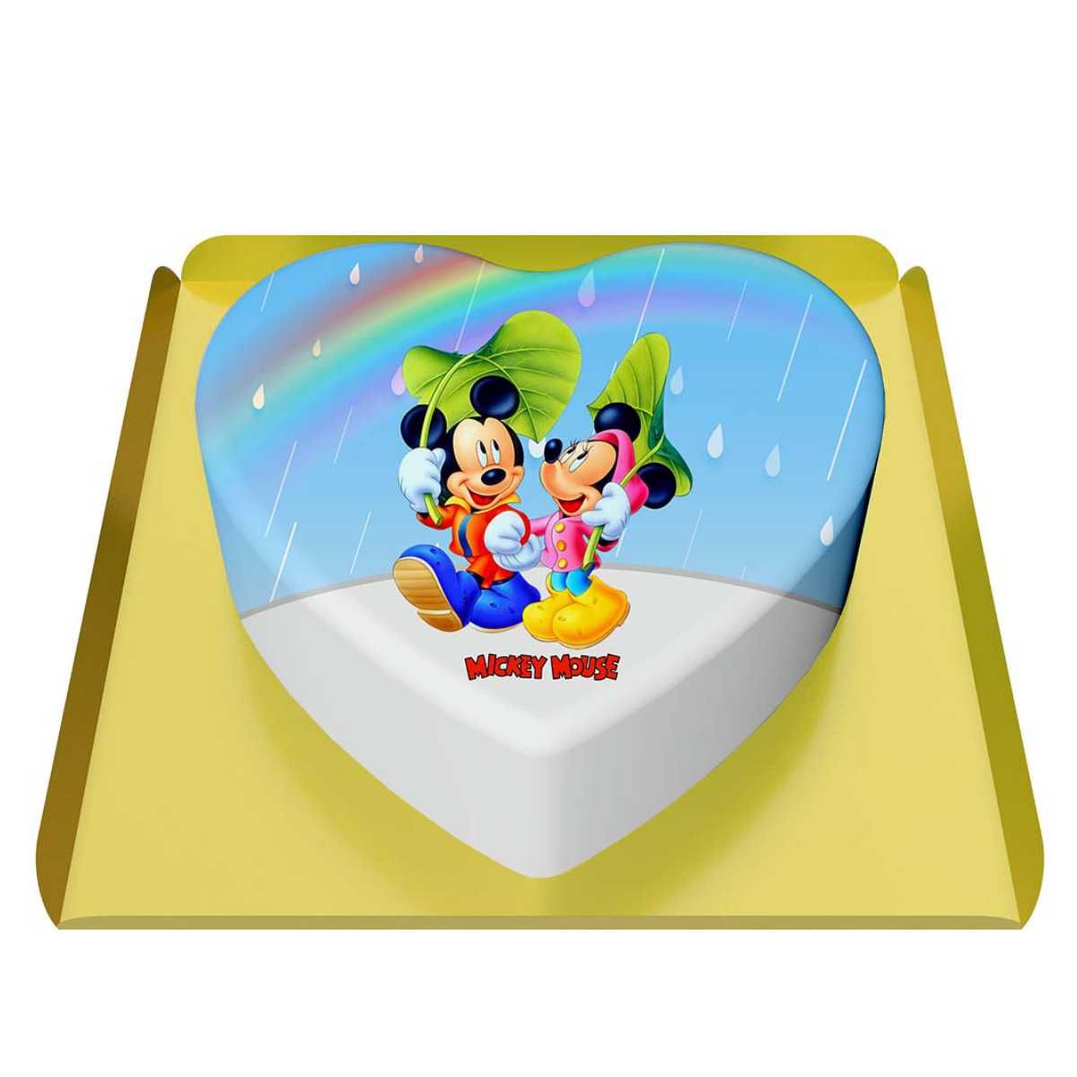 Mickey ve Minnie Mouse Kalp Pasta