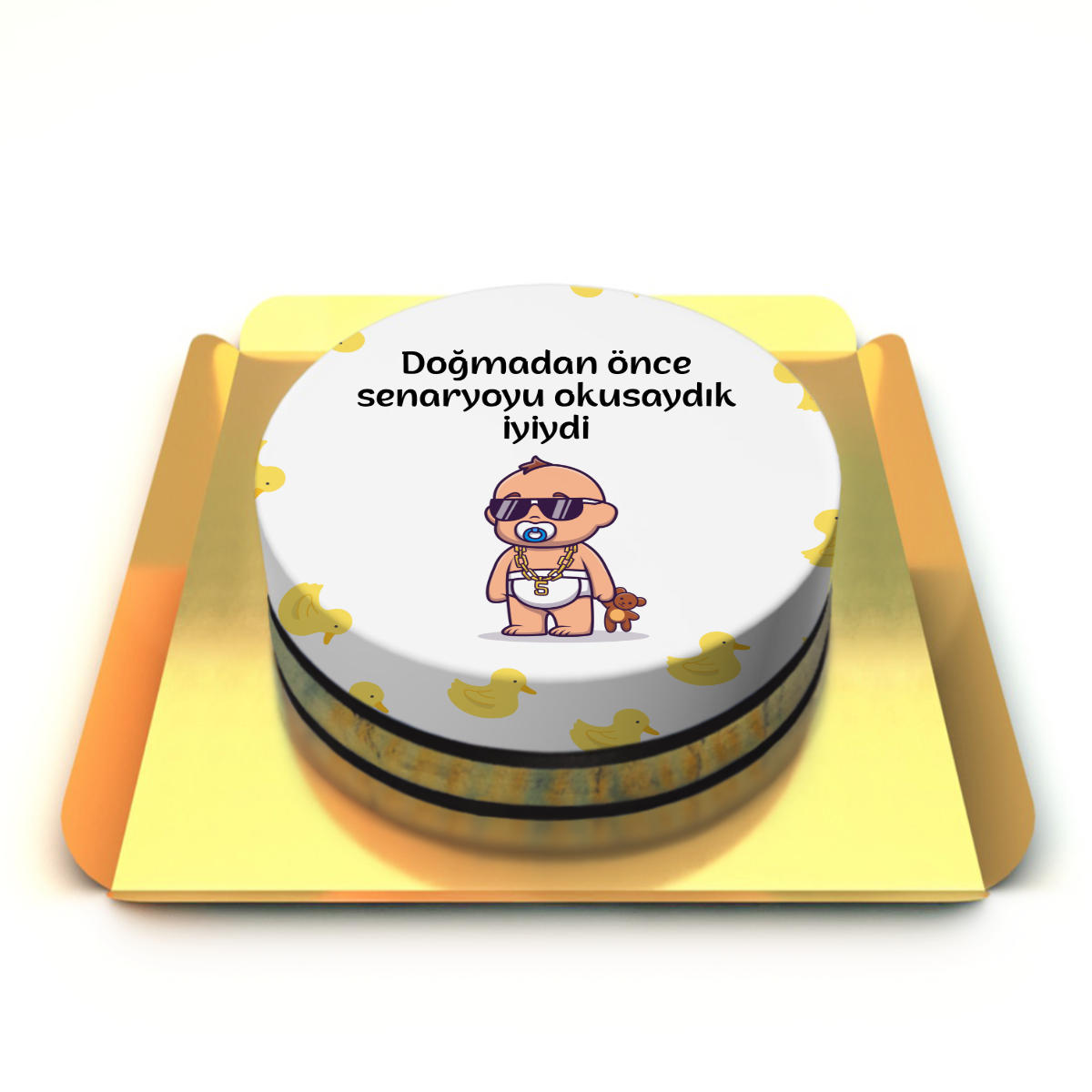 Yazılı Bebek Pastası