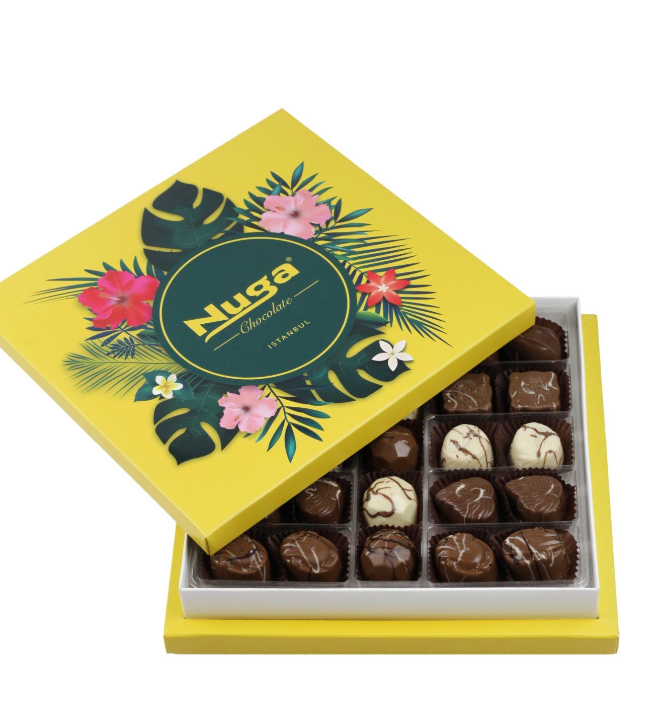Giallo Çiçek Desenli Kutu Special Çikolata