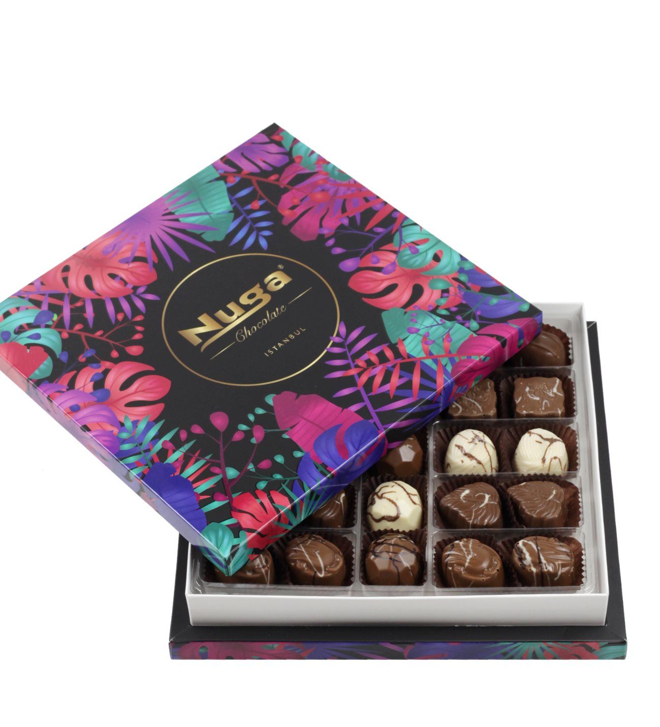 Carminio Çiçek Desenli Kutu Special Çikolata