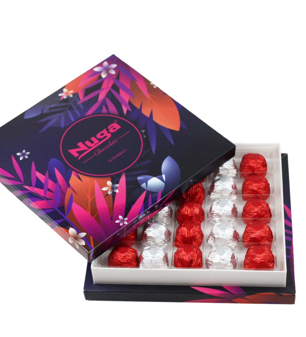 Rosso Çiçek Desenli Kutu Sargılı Special Çikolata