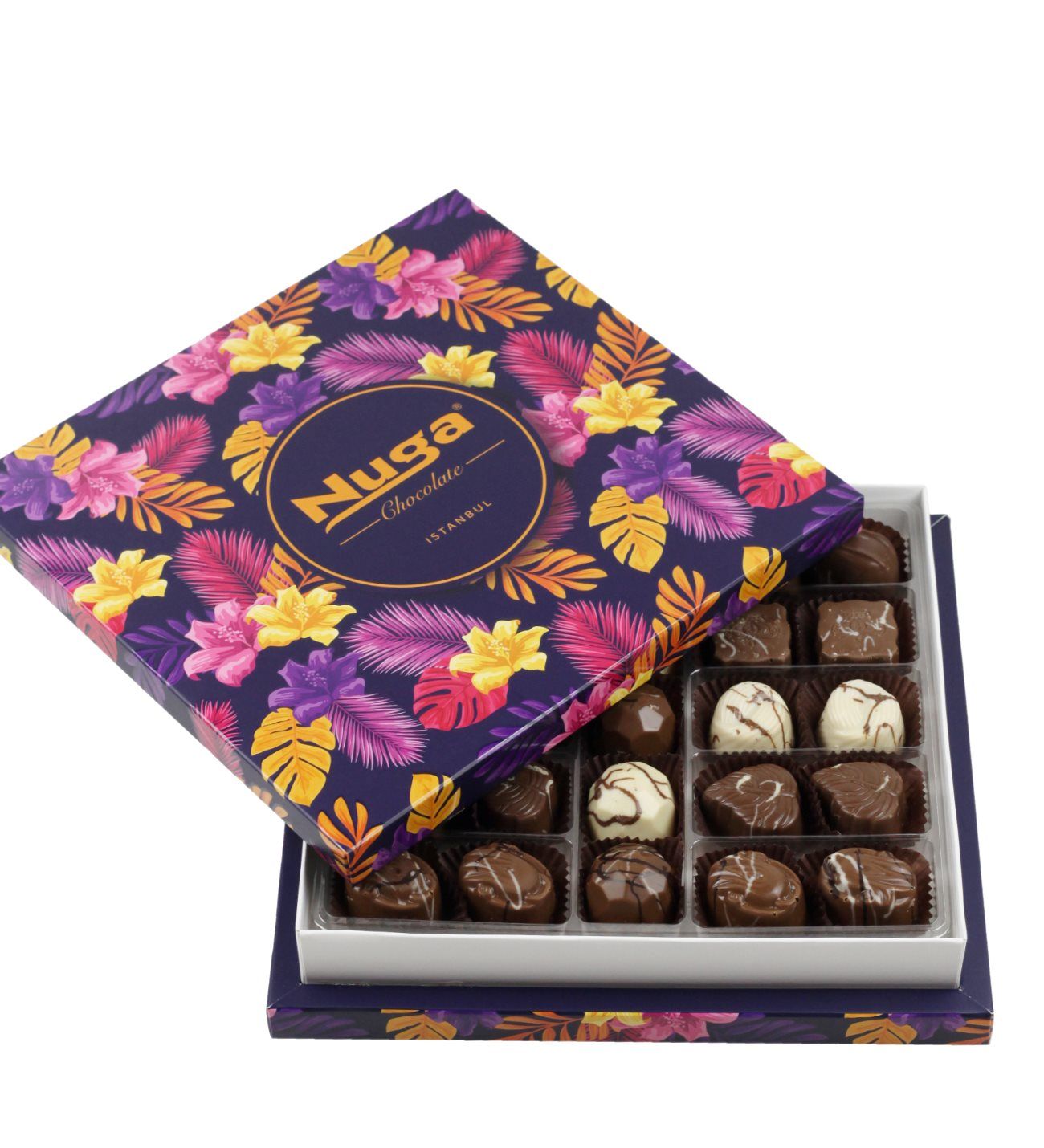 Viola Çiçek Desenli Kutu Special Çikolata